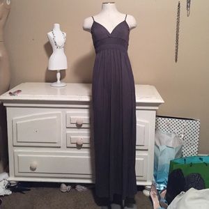 Dark brown "A" dress
