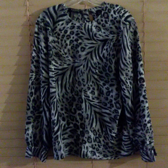 Grey/black blouse