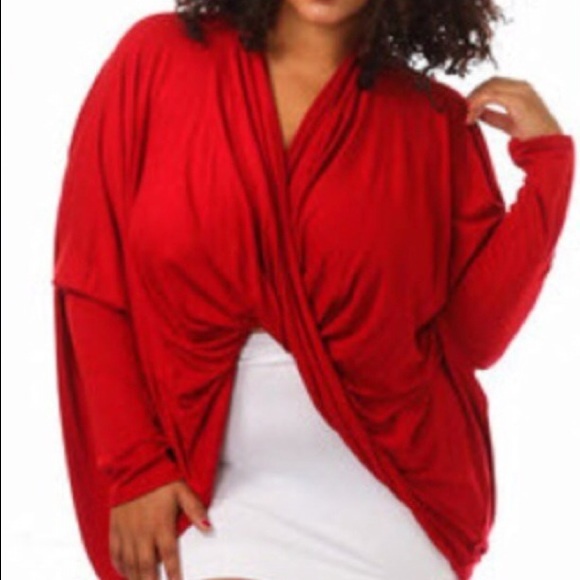 Draped Top 1X & 3X available $15 NWOT