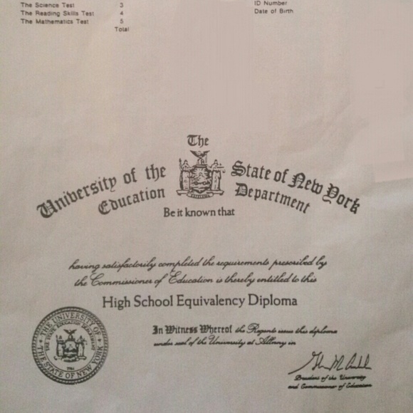GED copy original