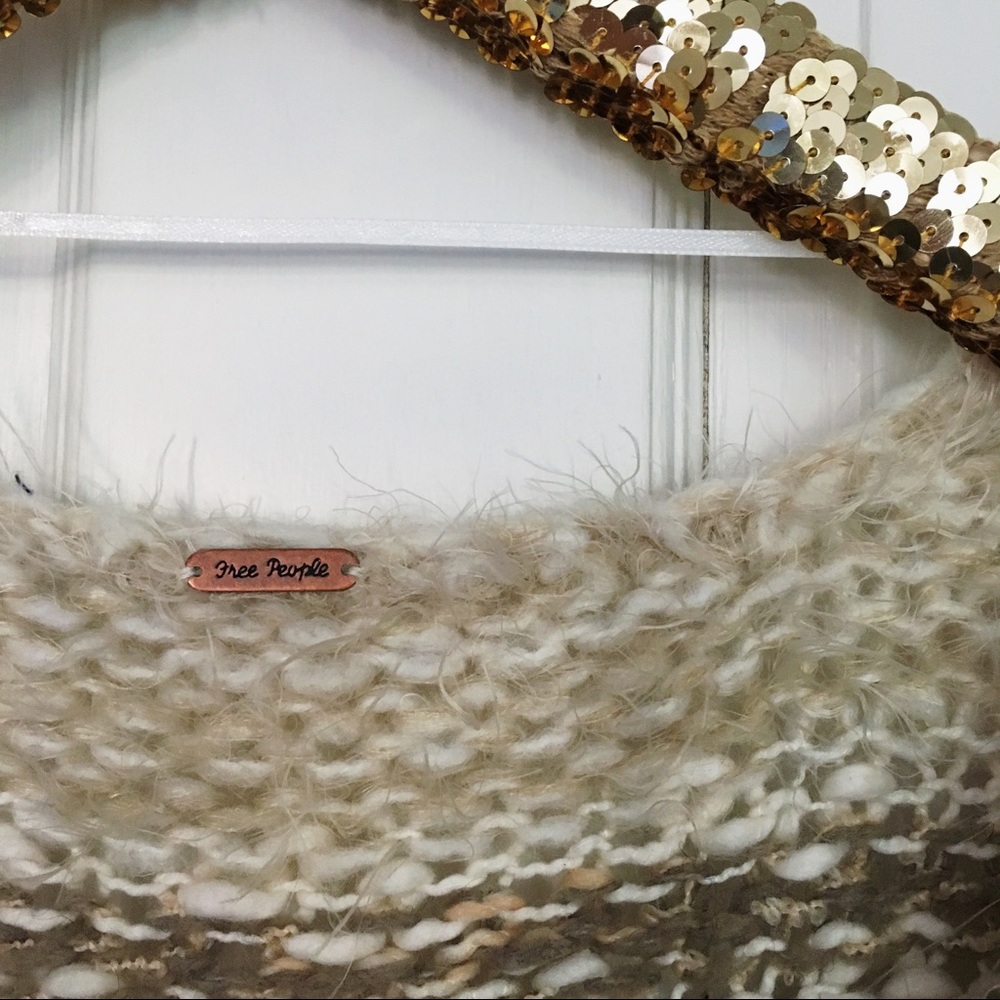 {Free People} Cream Knit Sweater - Picture 5 of 5