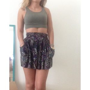 Peacock Patterned Skirt