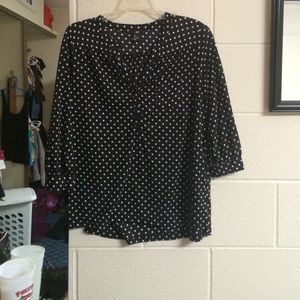Polka dot blouse