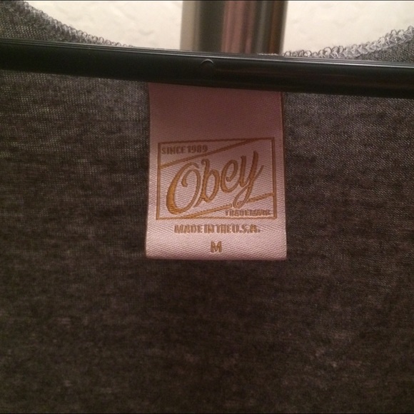 Grey Obey Racerback Tank - Picture 2 of 2