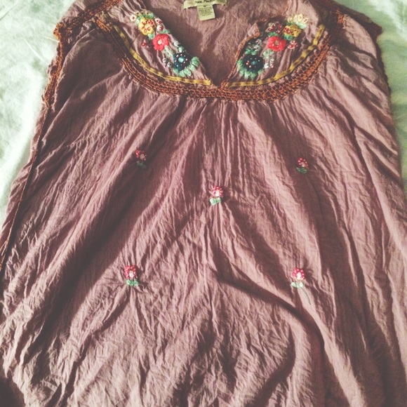 Free people embroidered shirt