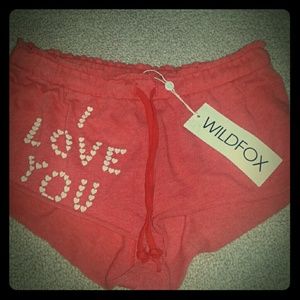 Wildfox pajama shorts