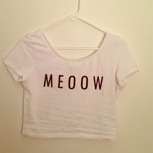 SOLD ON VINTED 😸 MEOOW Crop Top