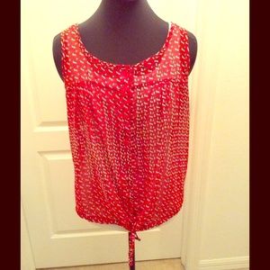 Red,white, and blue patten tank