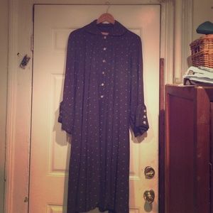 Grey vintage driving coat