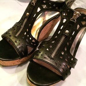 Carlos Santana Black Wedge