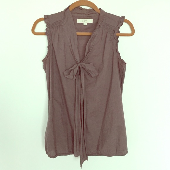 🚫sold🚫 LOFT slate purple blouse!