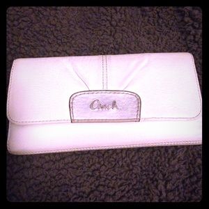 Coach Leather checkbook wallet