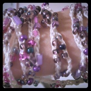 GIFTEDNecklace~Extra Long Gypsy Czech glass beaded