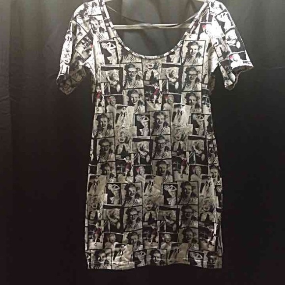 Black and white bodycon dress