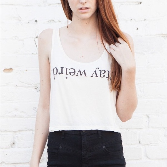 Brandy Melville Stay Weird Tank Top