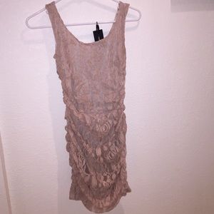 Beige Lace Dress