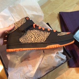 Deena & Ozzy animal print hi top