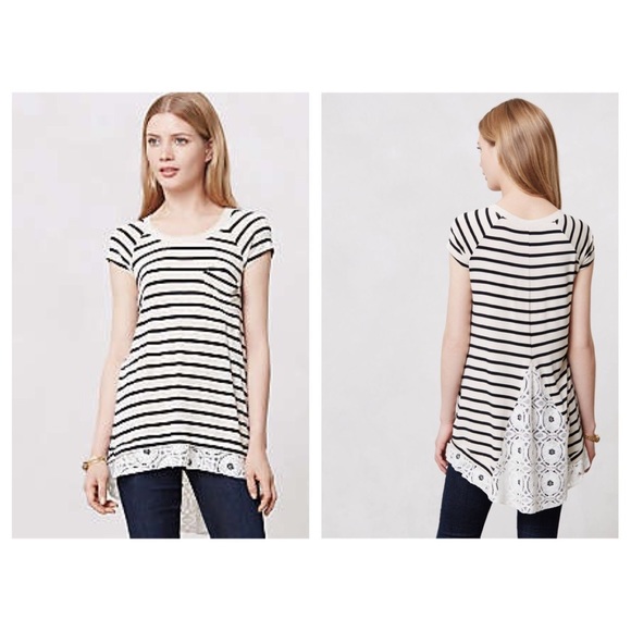 Anthropologie "Lingered Lace Top"