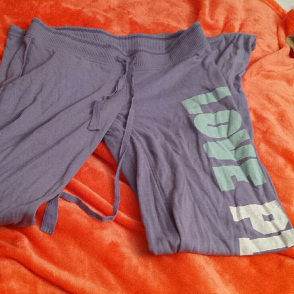 Purple VS sweat pants