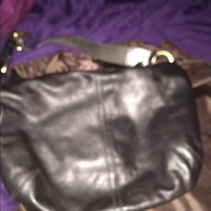 Coach hobo leather handbag