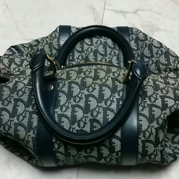 Authentic Christian Dior Denim Boston bag - Picture 1 of 5