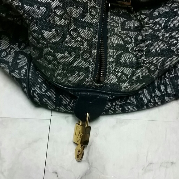 Authentic Christian Dior Denim Boston bag - Picture 4 of 5