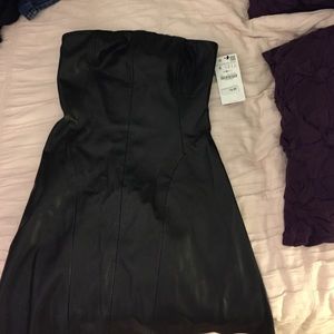 Leather dress