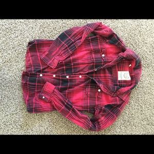 Red plaid flannel