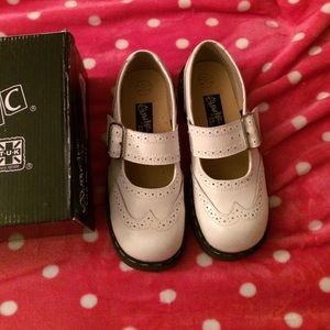 White T.U.K Maryjanes