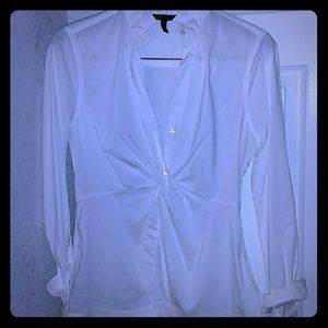 BCBGMaxAzria Tops - BCBGMAXAZRIA White Long Sleeve Dress Shirt BCBGMaxAzria Tops - BCBGMAXAZRIA White Long Sleeve Dress Shirt
