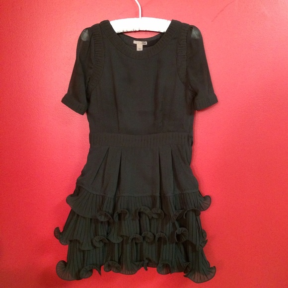 H&M textured black dress