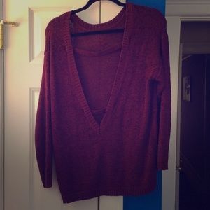 Tobi Cut-Out Back Sweater
