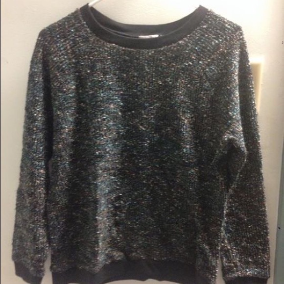 Cooperative speckled knit sweater
