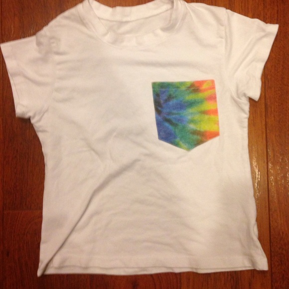 SOLD Brandy Melville tie dye pocket t shirt