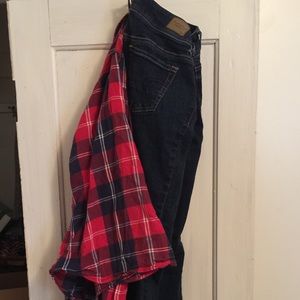 A&f flannel AE jeans