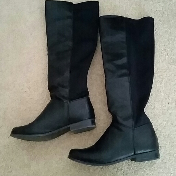 Tall non leather black boots