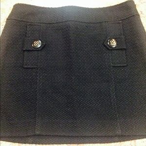 Banana republic black short skirt