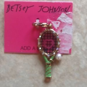 Betsy Johnson tennis racket charm