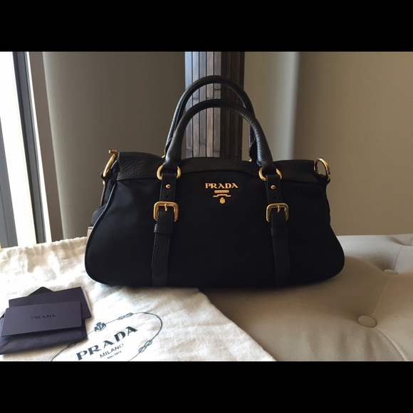 prada bag with gold hardware