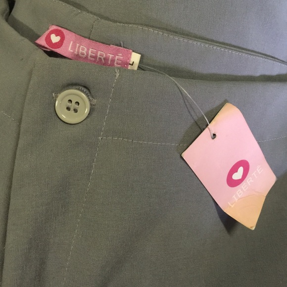 Liberte Gray Stretch Pants Slacks L - Picture 3 of 3