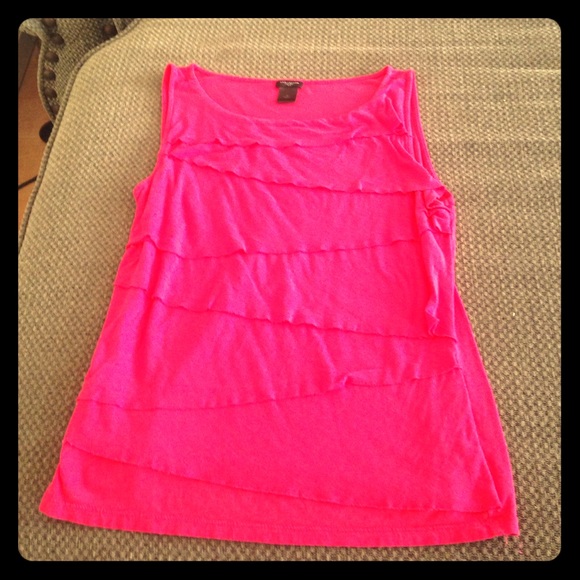 Pink Ruffle Tank