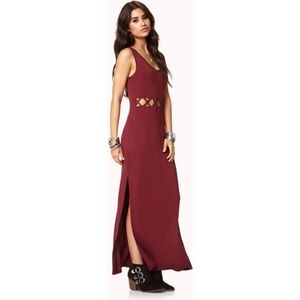 Burgundy Forever 21 Maxi Dress