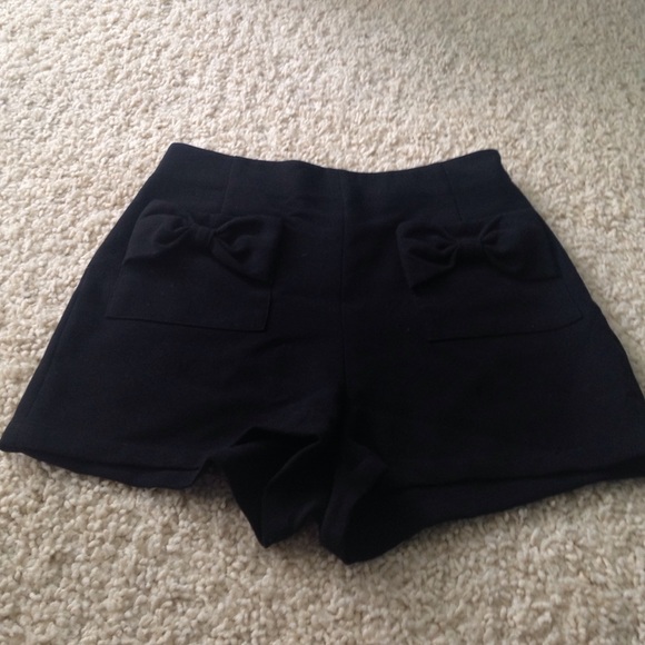 High Waisted Black Shorts
