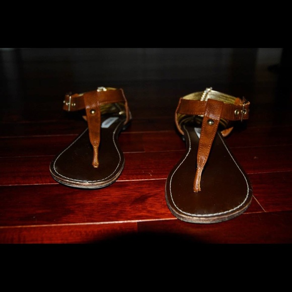 Steve Madden Brown & Gold sandals
