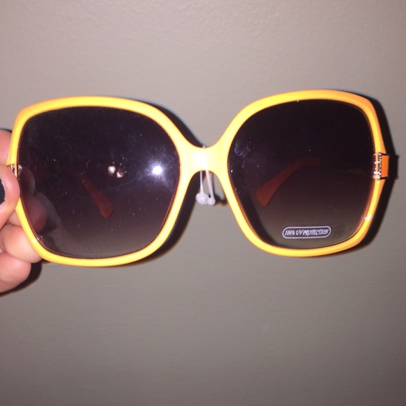 Orange fashion sunglasses