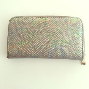 Snakeskin patten wallet