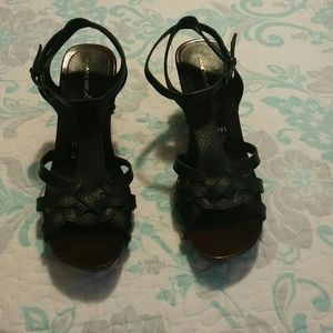 Black andrea wedges one hour sale.....