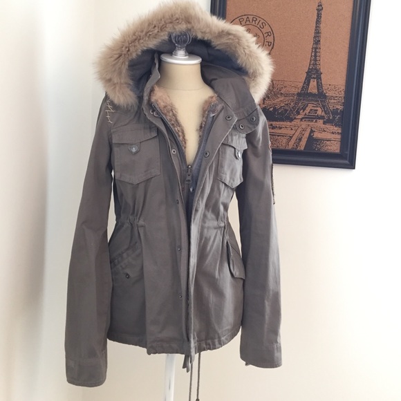 La Rok rabbit fur winter coat