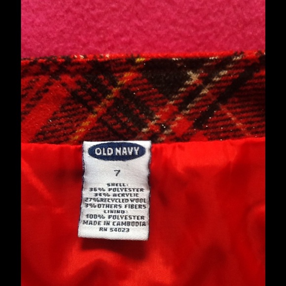 Girls Old Navy Argyle Skirt - Picture 2 of 3