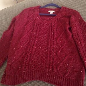 Burgundy Sweater
